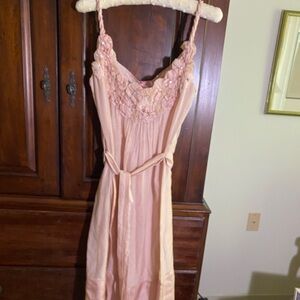 Anthropologie Light pink slip dress by yoanna baraschi